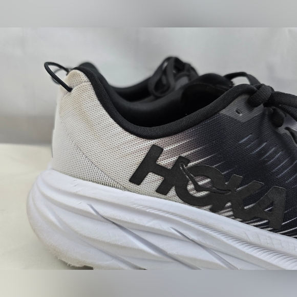 HOKA Black and White Running Shoes Size 8.5B One One - Picture 10 of 16